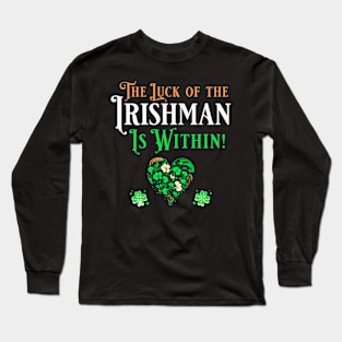 St Pat's Design The Luck of the Irishman is Within Long Sleeve T-Shirt